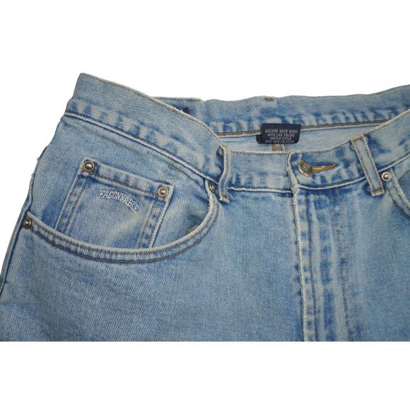 F. by Faconnable Vintage High-Waisted Light Wash Jeans – Women’s Size 14 - Picture 5 of 12